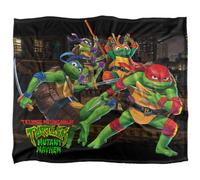 Teenage Mutant Ninja Turtles: Mutant Mayhem Nightly Rooftop Escapade Silky Supersoft Blanket Multicoloured (152Cm X 127Cm)