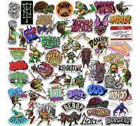 Teenage Mutant Ninja Turtles: Mutant Mayhem TMNT 50ct Vinyl Large Deluxe Stickers Variety Pack - Laptop, Water Bottle, Scrapbooking, Tablet, Skateboard, Indoor/Outdoor - Set of 50