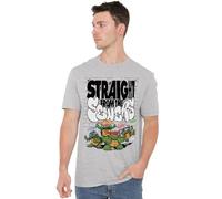 Teenage Mutant Ninja Turtles: Mutant Mayhem TMNT: Mutant Mayhem Straight from The Sewers Unisex T Shirt, Athletic Heather, M