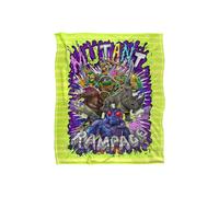 Teenage Mutant Ninja Turtles : Mutant Mayhem Turtle Vs Baddies Silky Touch Super Soft Throw Blanket 152 X 127 cm in White Teenage Mutant Ninja Turtles White 152 X 127 cm
