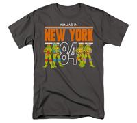 Teenage Mutant Ninja Turtles NYC Unisex T Shirt, Charcoal, X-Large