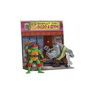 Teenage Mutant Ninja Turtles: Mutant Mayhem Battle Pack. Raphael VS Rocksteady. Ideal present for boys 4 to 7 years and TMNT fans!