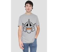 Teenage Mutant Ninja Turtles Shredder Angry T-Shirt, Athletic Heather in Grey | Size: 3XL Teenage Mutant Ninja Turtles Grey 3XL