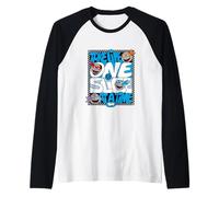 Teenage Mutant Ninja Turtles Take Life One Slice at a Time Raglan Baseball Tee