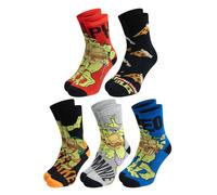 United Labels 5 Pairs Teenage Mutant Ninja Turtles Socks for Men, Colourful, 40-45, Men's Socks, Men Stockings, multicoloured, 40-45