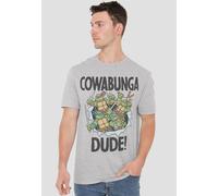 Teenage Mutant Ninja Turtles Tmnt Cowabunga Dude Pf T-Shirt, Athletic Heather in Grey | Size: Medium Teenage Mutant Ninja Turtles Grey M