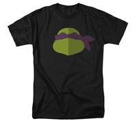 Teenage Mutant Ninja Turtles TMNT Donnie Face Unisex T Shirt, Black, L