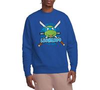 Teenage Mutant Ninja Turtles Tmnt Leonardo Since 1984 Crew Sweatshirt, Royal Blue, Large