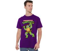 Teenage Mutant Ninja Turtles TMNT Retro Donnie Unisex T Shirt, Purple, Large