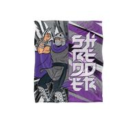 Teenage Mutant Ninja Turtles TMNT Shredder Silky Touch Super Soft Throw Blanket 152 X 127 cm in White Teenage Mutant Ninja Turtles White 152 X 127 cm