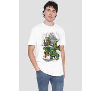 Teenage Mutant Ninja Turtles Tmnt Shredder & Turtles Comic T-Shirt, White | Size: Medium Teenage Mutant Ninja Turtles White M
