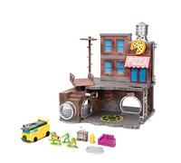 Teenage Mutant Ninja Turtles Turtle Lair Nano Scene w/ 1.65" Die-Cast Collectible Figures, Toys for Kids and Adults