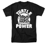 Teenage Mutant Ninja Turtles Turtle Power Unisex T Shirt, Black, X-Large