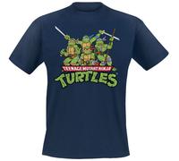 Teenage Mutant Ninja Turtles Turtles Distressed Group T-shirt navy L
