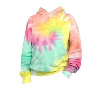 Teenage Things For Girls Spring Kids Tie Dye 3D Printed Hoodie Pullover Sweatshirt Out Wear Girls Clothing Pullover, yellow, 9-10 Jahre