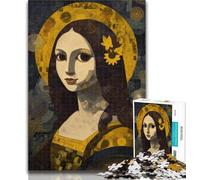 Teenager Jigsaw Abstract Mona Lisa Jigsaw Puzzles for Adults 1000 Pieces,Educational Stress Relief Toy Great Gifts And Toys 26x38cm