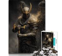 Teenager Jigsaw Angel Knight Jigsaw Puzzle 1000 Pieces for Teenagers,Stress Reliever Staycation Kill Time Funny Gift 26x38cm