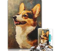 Teenager Jigsaw Animal Dachshund Jigsaw Puzzle 1000 Pieces for Teenagers,Stress Reliever Staycation Kill Time Funny Gift 26x38cm