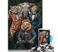 Teenager Jigsaw Animal Family Jigsaw Puzzles for Adults 1000 Pieces,Educational Stress Relief Toy Great Gifts And Toys 50x75cm