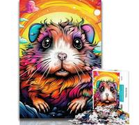 Teenager Jigsaw Animal Guinea Pigs Jigsaws 1000 Pieces for Adults,Educational Games Home Decoration Artists Collection, Fine Art 26x38cm