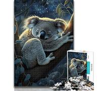 Teenager Jigsaw Animal Koala Jigsaw Puzzle 1000 Pieces for Teenagers,Toys Educational Games Stress Relieving Unique Home Decor And Gifts 26x38cm