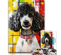 Teenager Jigsaw Animal Poodle 1000 Piece Jigsaw Puzzle for Adults And Teenagers,Family Game Stress Reliever Difficult Challenge Secret Santa Gifts 50x75cm