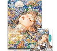 Teenager Jigsaw Anime Girl 1000 Pieces Jigsaw Puzzles For Teens And Adults,Interesting Stress Reduction Parent-child Interaction 50x75cm