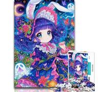 Teenager Jigsaw Anime Girl Warrior 1000 Piece Jigsaw Puzzle for Adults Teens,is Ideal As A Gift for The Whole Family Suitable for And 14 (26x38cm)