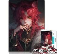 Teenager Jigsaw Anime Wolf Man 1000 Pieces Jigsaw Puzzle for Adults& Teens,Educational Toys Is Ideal As A Gift for The Whole Family (50x75cm)