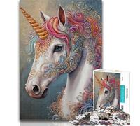 Teenager Jigsaw Art Unicorn Jigsaw Puzzles for Adults 1000 Pieces,Educational Stress Relief Toy Great Gifts And Toys 50x75cm