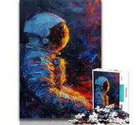 Teenager Jigsaw Astronaut Praying Jigsaws 1000 Pieces for Adults,Toys Educational Games Stress Relieving Great Gifts And Toys 26x38cm