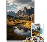 Teenager Jigsaw Autumn Landscape Jigsaws 1000 Pieces for Adults,Educational Games Home Decoration Artists Collection, Fine Art (26x38cm)