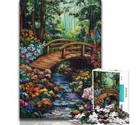 Teenager Jigsaw Autumn Wooden Bridge 1000 Piece Jigsaw Puzzles for Teenagers,learning Educational Toys Unique Home Decor And Gifts 50x75cm