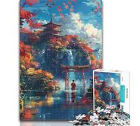 Teenager Jigsaw Beautiful Dreamy Scenery 1000 Piece Jigsaw Puzzles for Adults,Wall Decoration Unique Birthday And Xmas Gifts Suitable for And 14 26x38cm