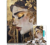 Teenager Jigsaw Beautiful Face of The Goddess 1000 Piece Jigsaw Puzzles for Adults,Fun Activity for Home, Rainy Days Toys, Birthday Gifts 26x38cm