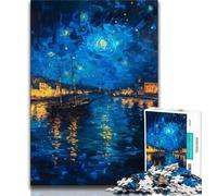 Teenager Jigsaw Boat Under The Night Sky Adult Jigsaws 1000 Piece,Learning Educational Toys Family Games Enhance Love between Couples (26x38cm)