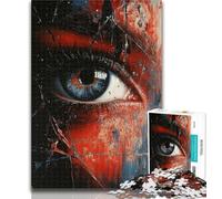 Teenager Jigsaw Broken Eye Jigsaw Puzzle 1000 Pieces for Adults,Challenging Game And Family Play Secret Santa Gifts 50x75cm