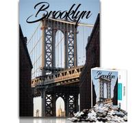 Teenager Jigsaw Brooklyn 1000 Pieces Jigsaw Puzzles For Teens And Adults,Diy Modern Wall Art Unique Gift Home Decor 75x50cm