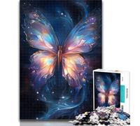 Teenager Jigsaw Butterfly form Another Universe Adult Jigsaws 1000 Piece,Learning Educational Toys Family Games Enhance Love between Couples 50x75cm