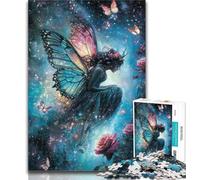 Teenager Jigsaw Butterfly Girl Jigsaw Puzzles for Adults 1000 Pieces,Educational Stress Relief Toy Great Gifts And Toys 50x75cm