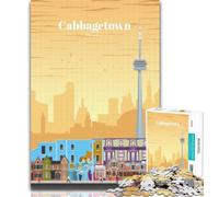 Teenager Jigsaw Cabbagetown in Toronto 1000 Pieces Jigsaw Puzzles For Teens And Adults,Diy Modern Wall Art Unique Gift Home Decor 26x38cm