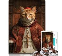 Teenager Jigsaw Cat from An Aristocratic Family Adult Jigsaws 1000 Pieces Difficult,Learning Educational Toys Family Games Birthday Present, Gifts 26x38cm