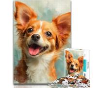 Teenager Jigsaw Chihuahua 1000 Piece Jigsaw Puzzles for Adults,Family Game Birthday Gifts.Challenge High Difficulty 50x75cm