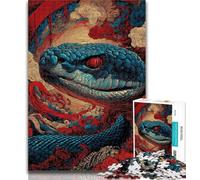 Teenager Jigsaw Chinese Style Snake 1000 Piece Jigsaw Puzzles for Teenagers,learning Educational Toys Unique Home Decor And Gifts 26x38cm