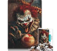 Teenager Jigsaw Clown Jigsaw Puzzles for Adults 1000 Pieces,Educational Stress Relief Toy Great Gifts And Toys 50x75cm