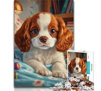 Teenager Jigsaw Cocker Spaniel Baby Puzzles for Adults Teens 1000 Pieces,Perfect for Game Nights, Colorful Toy for Home Gift (50x75cm)