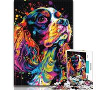 Teenager Jigsaw Cocker Spaniel Jigsaw Puzzle 1000 Pieces for Adults,Family Game Stress Reliever Difficult Challenge Great Gifts And Toys 75x50cm