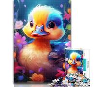 Teenager Jigsaw Colorful Art Duck Jigsaw Puzzle 1000 Pieces for Adults,Family Game Stress Reliever Difficult Challenge Great Gifts And Toys 75x50cm