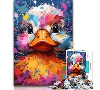 Teenager Jigsaw Colorful Art Ducks Jigsaws Puzzles 1000 Pieces for Adults Gifts,for Educational Game Challenge Toy Artists Collection, Fine Art 50x75cm