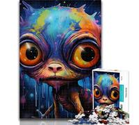 Teenager Jigsaw Colorful Art Monster 1000 Pieces Jigsaw Puzzle for Adults& Teens,Educational Toys Is Ideal As A Gift for The Whole Family 75x50cm